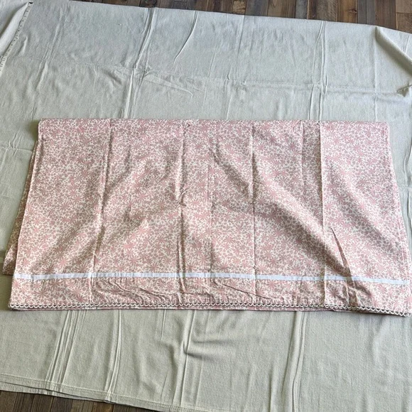 Pottery Barn Kids Julia Berolzheimer Organic “Blooming Floral” FULL Flat Sheet - Picture 3 of 4